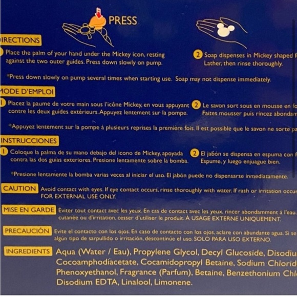 Walt Disney World 50th Anniversary Mickey Soap Dispenser - Picture 3 of 4